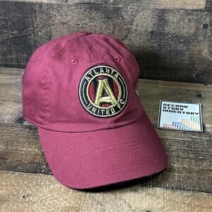Atlanta United FC Soccer Cap Adjustable Red Hat MLS Fanatics Metal Clasp